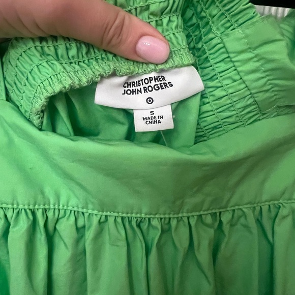 christopher john rogers target green dress Monica Crochet Lace Dress – Clothesline Clothing Co main image 1
